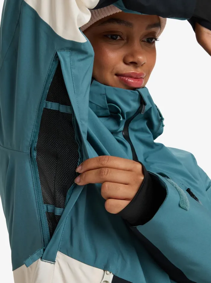 Roxy Peakside 8211 Snow Jacket Sea Pine Women Jackets and Coats