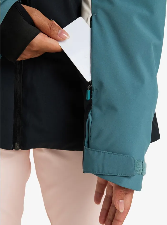 Roxy Peakside 8211 Snow Jacket Sea Pine Women Jackets and Coats
