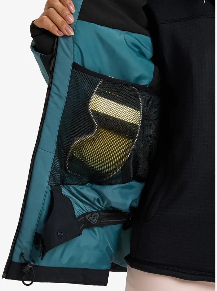 Roxy Peakside 8211 Snow Jacket Sea Pine Women Jackets and Coats