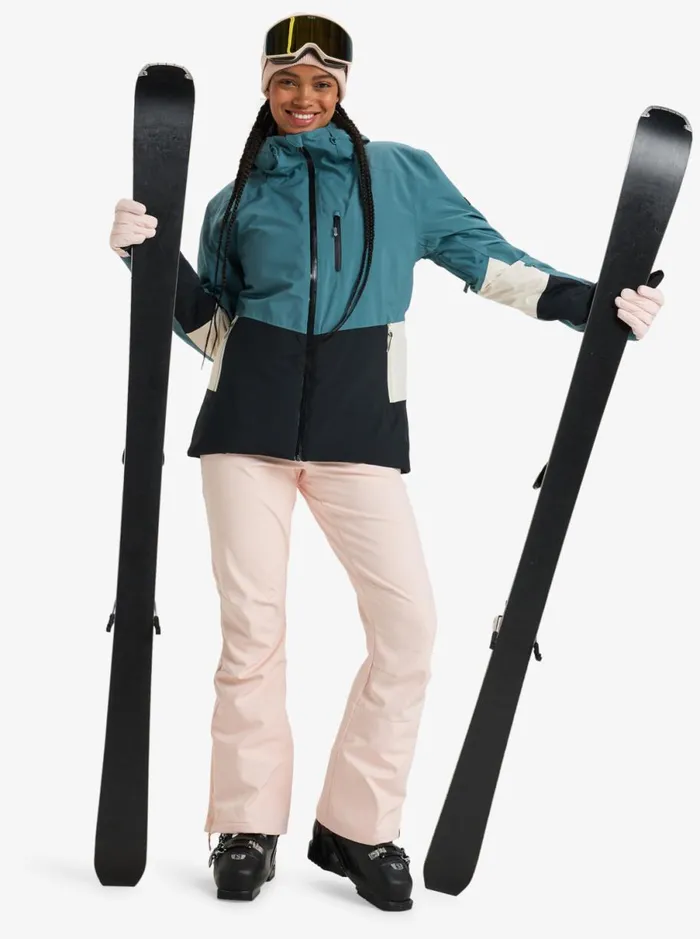 Roxy Peakside 8211 Snow Jacket Sea Pine Women Jackets and Coats