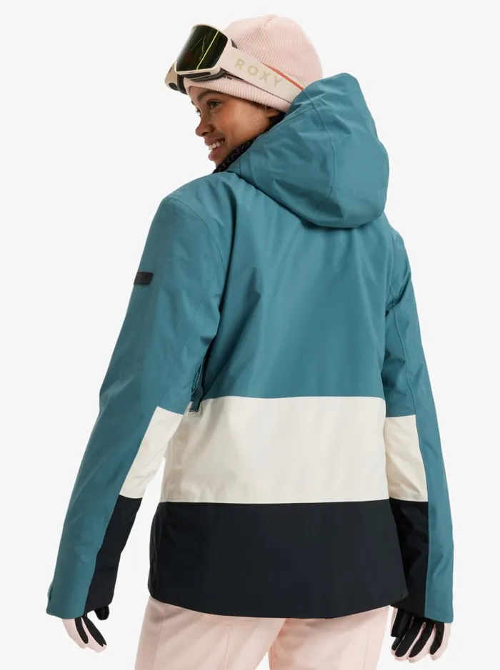 Roxy Peakside 8211 Snow Jacket Sea Pine Women Jackets and Coats