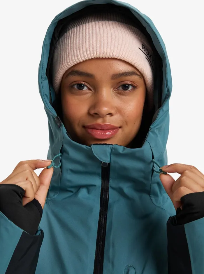 Roxy Peakside 8211 Snow Jacket Sea Pine Women Jackets and Coats