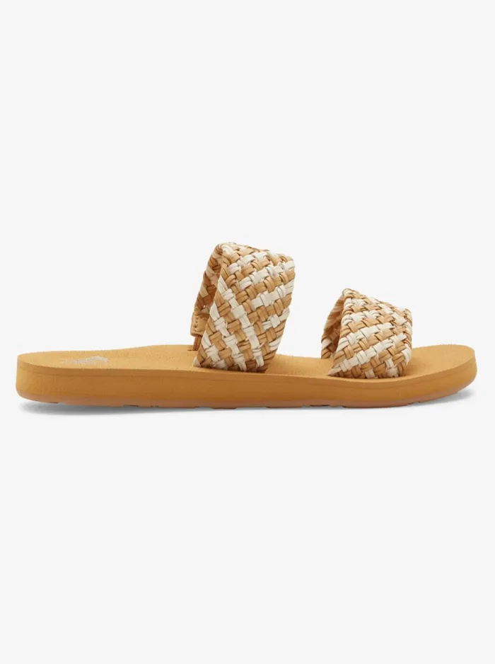 Roxy Porto 8211 Slide Sandals Natural Women Shoes