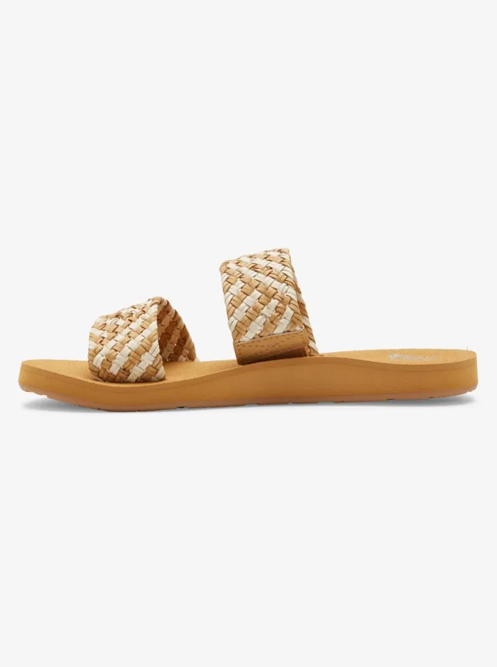 Roxy Porto 8211 Slide Sandals Natural Women Shoes