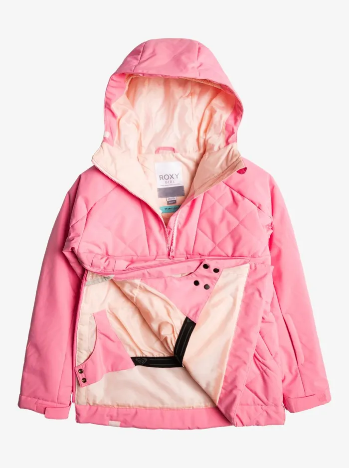 Roxy Radiant Lines Overhead 8211 Snow Jacket For Girls 8 8211 16 Sachet Pink Kids Jackets and Coats