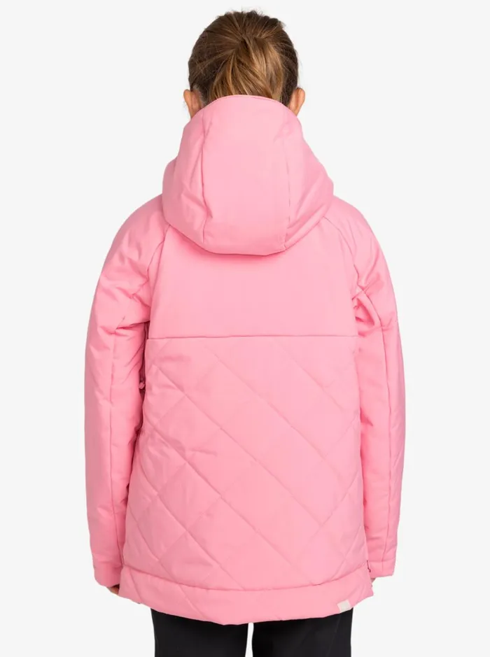 Roxy Radiant Lines Overhead 8211 Snow Jacket For Girls 8 8211 16 Sachet Pink Kids Jackets and Coats