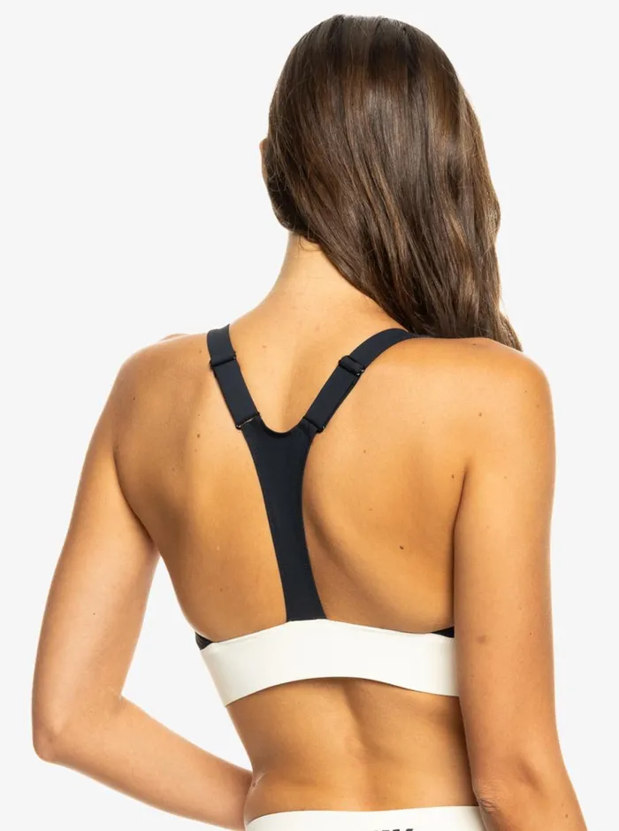 Roxy Roxy Active 8211 Full Coverage Bikini Top Anthracite Women Bikinis