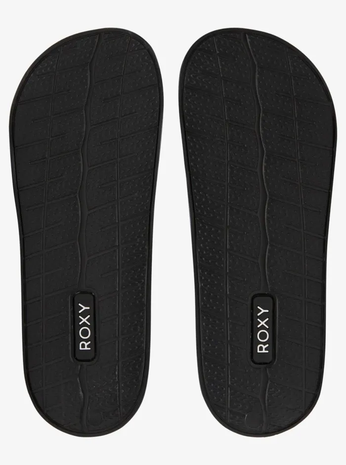 Roxy Slippy 8211 Slider Sandals For Girls Black Kids Shoes Roxy Slippy 8211 Slider Sandals For Girls Black Kids Shoes