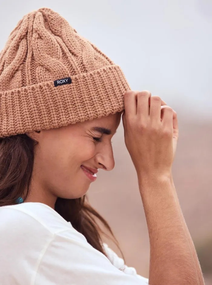 Roxy Snow Cake 8211 Cuff Beanie Camel Women Beanies