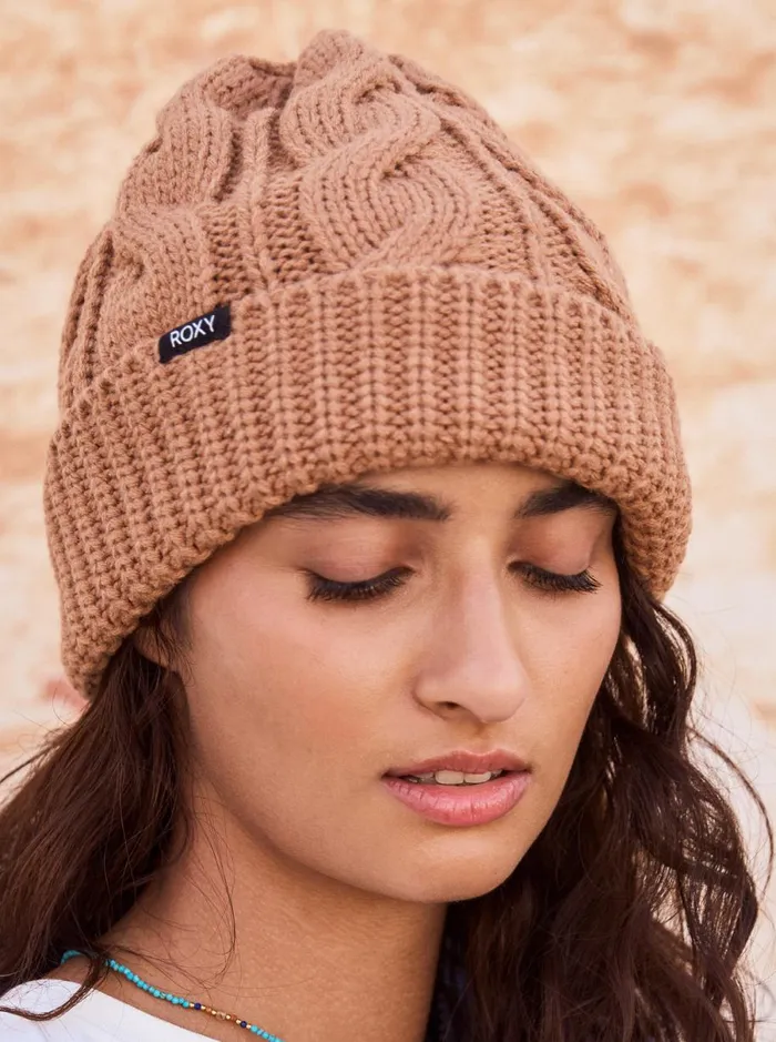 Roxy Snow Cake 8211 Cuff Beanie Camel Women Beanies