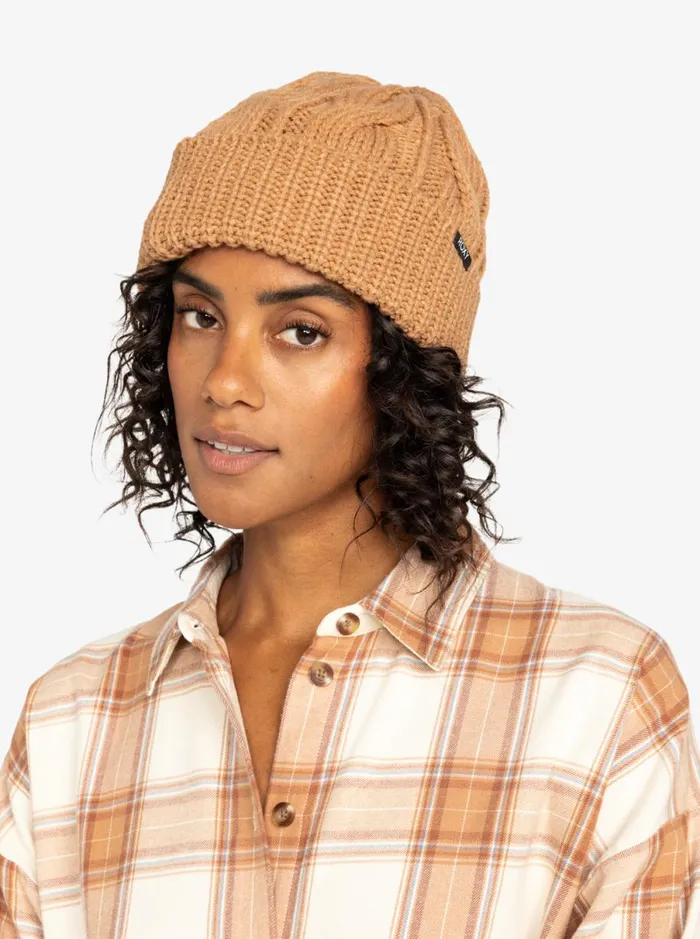 Roxy Snow Cake 8211 Cuff Beanie Camel Women Beanies