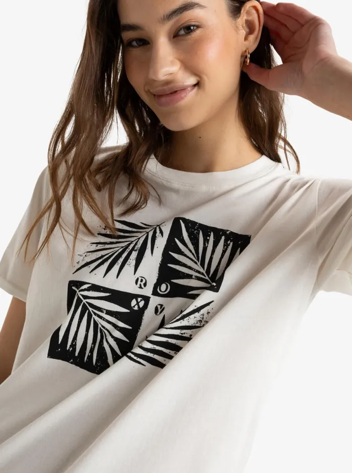 Roxy Summer Fun 8211 Short Sleeves Tshirt Egret Women TShirts and Tops