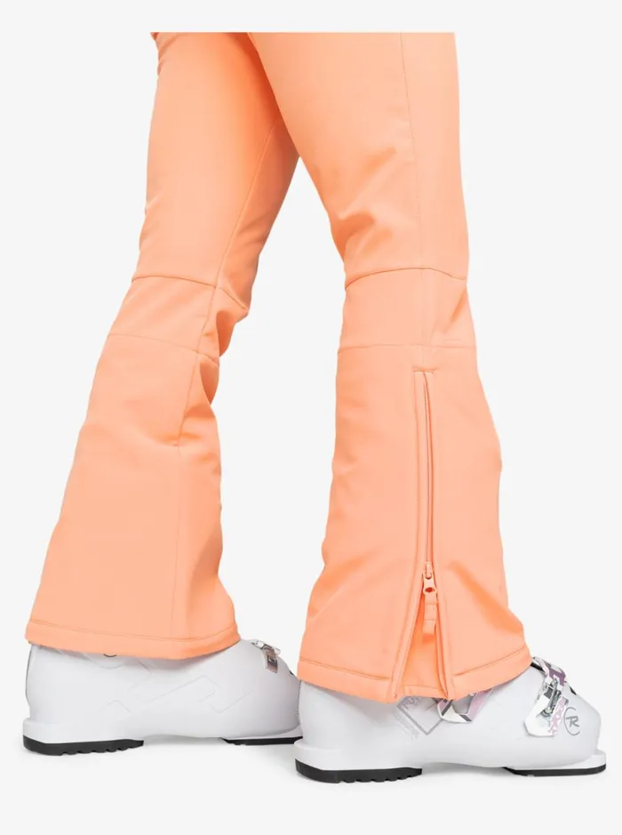 Roxy Summit 8211 Bib Snow Pant Peach Pink Women Snow Pants