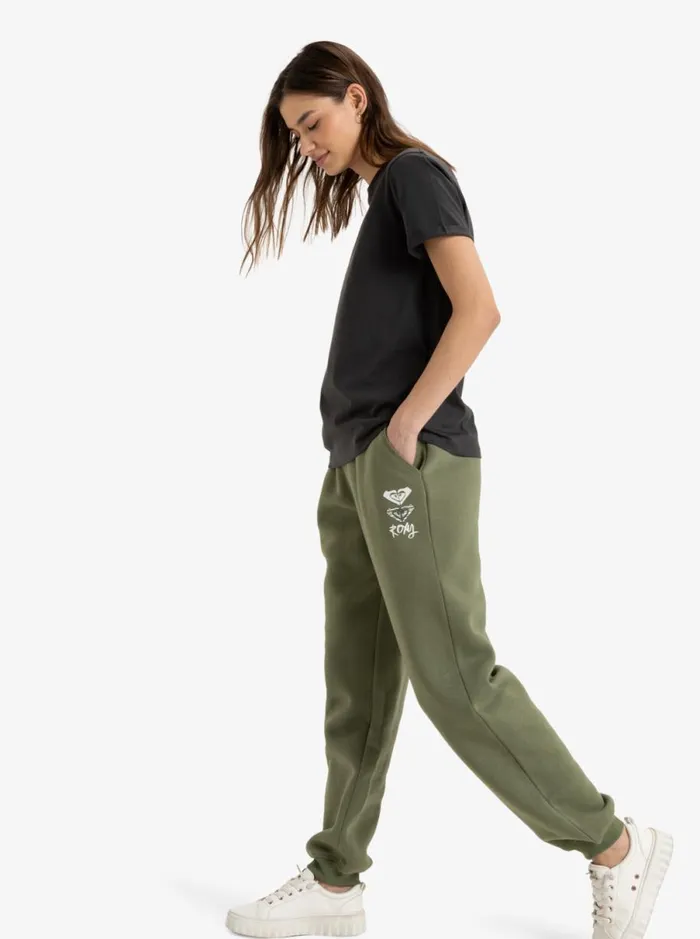 Roxy Surf Stoked 8211 Jogger Pants Oil Green KidsWomen Mini Me