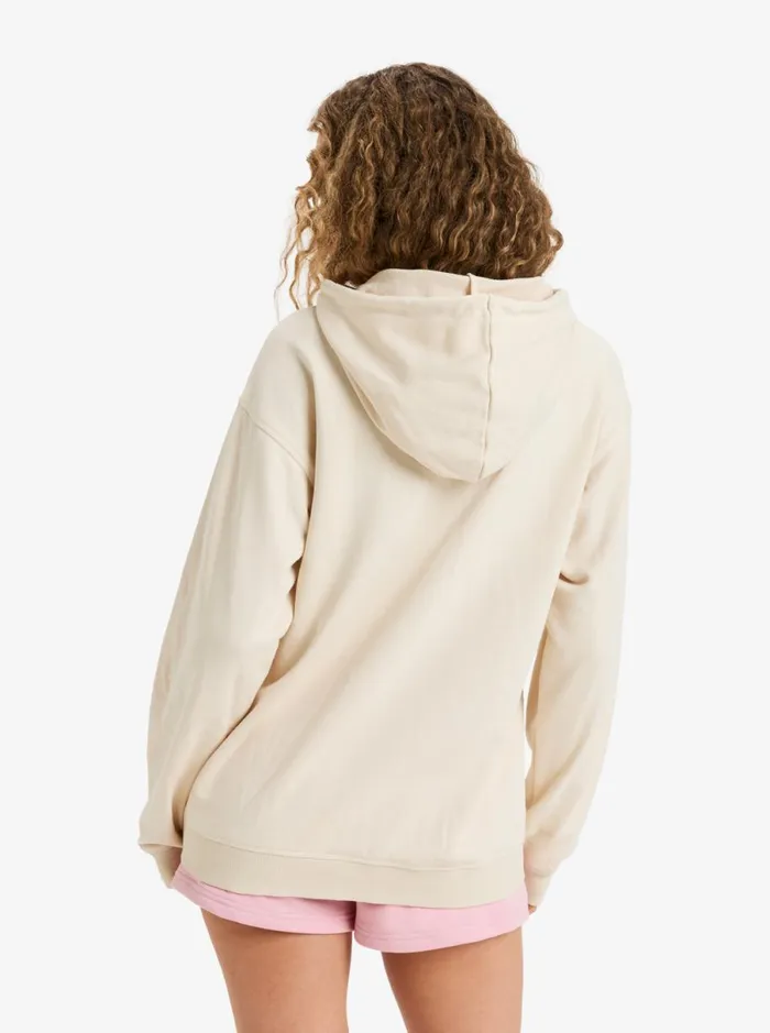 Roxy Surf Stoked 8211 Pullover Hoodie Parchment Women Sweatshirts and Hoodies