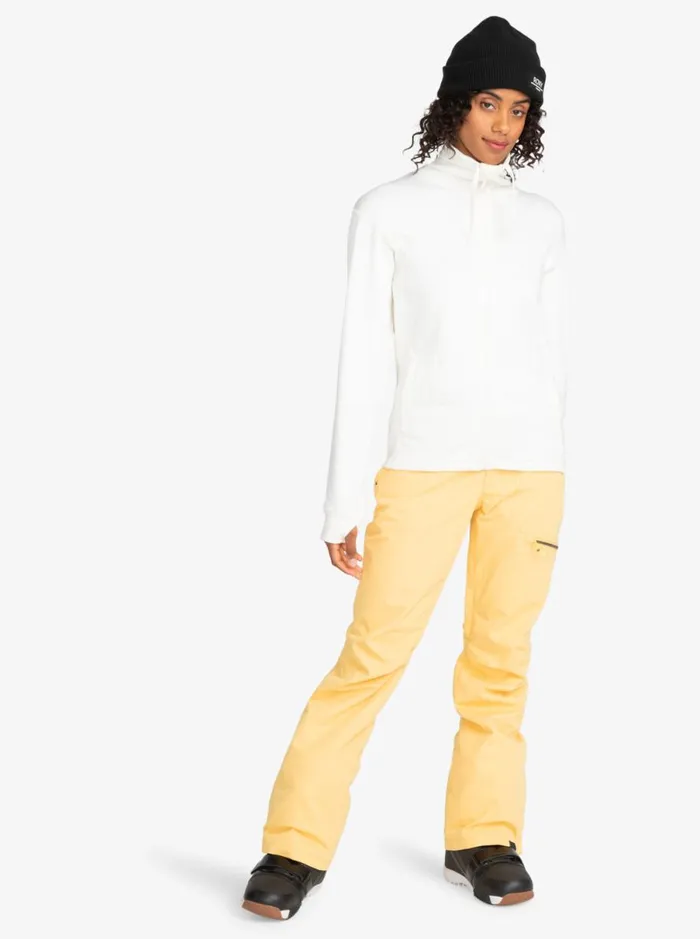 Roxy Vertere 8211 Technical ZipUp Fleece Egret Women Sweatshirts and Hoodies