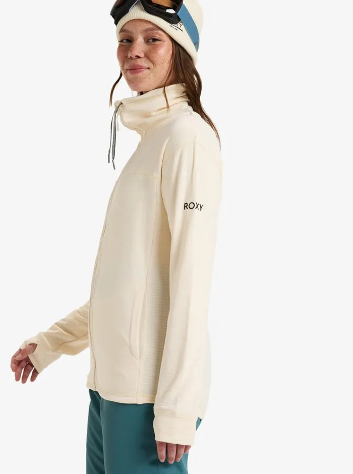 Roxy Vertere 8211 ZipUp Sweatshirt Buttercream Women Sweatshirts and Hoodies