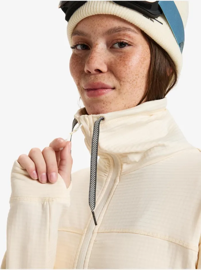 Roxy Vertere 8211 ZipUp Sweatshirt Buttercream Women Sweatshirts and Hoodies