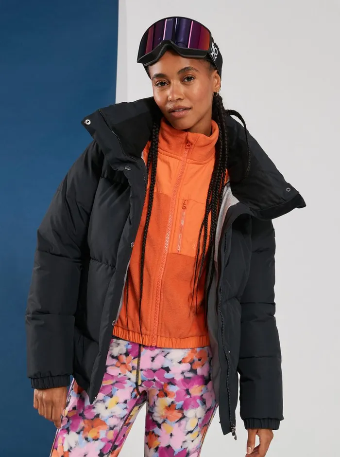 Roxy Winter Rebel 8211 Winter Bomber Jacket True Black Women Jackets and Coats Roxy Winter Rebel 8211 Winter Bomber Jacket True Black Women Jackets and Coats