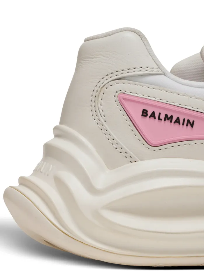 RunRow Leather And Nylon Sneakers White Women Balmain Sneakers