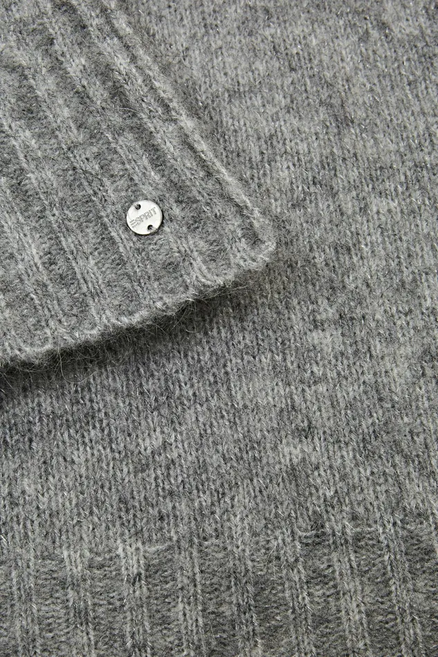 Scarves Women Esprit MohairWool Blend Scarf Grey