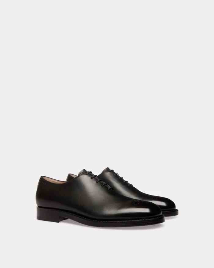 Schoenen Oxford In Black Leather Men Bally Lace Ups and Monks