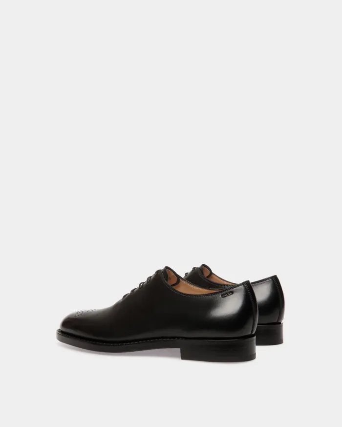 Schoenen Oxford In Black Leather Men Bally Lace Ups and Monks