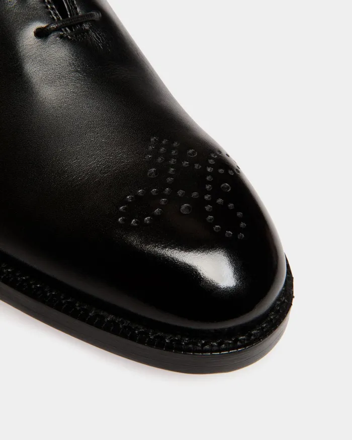 Schoenen Oxford In Black Leather Men Bally Lace Ups and Monks