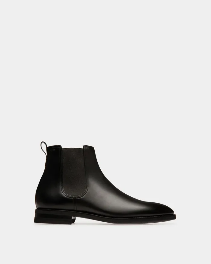 Scribe Novo Booties In Black Leather Men Bally Boots and Ankle Boots