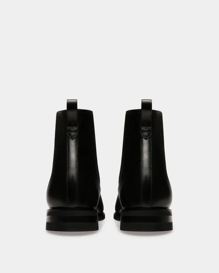 Scribe Novo Booties In Black Leather Men Bally Boots and Ankle Boots