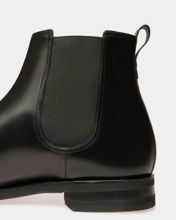 Scribe Novo Booties In Black Leather Men Bally Boots and Ankle Boots