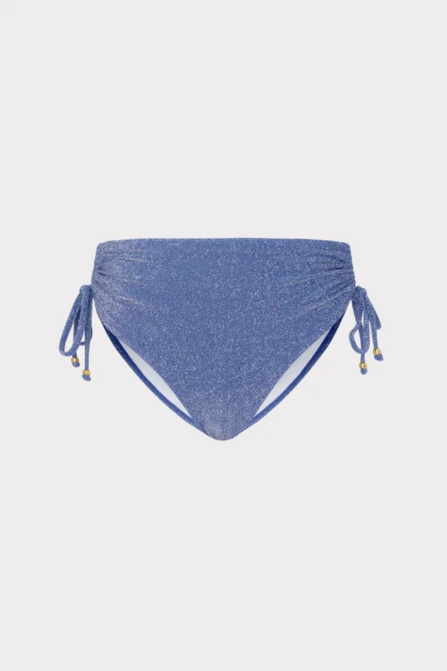 Shimmer Bikini Bottom Blue Women Milly Swim and Coverups
