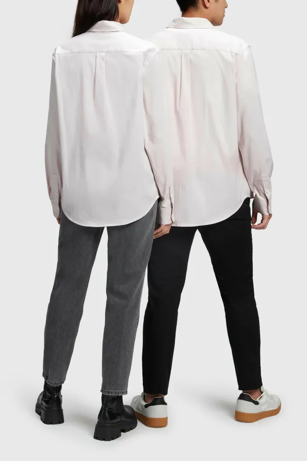 Shirts Blouses Women Esprit Esprit X Rest and Recreation Capsule Oxford Shirt Pink