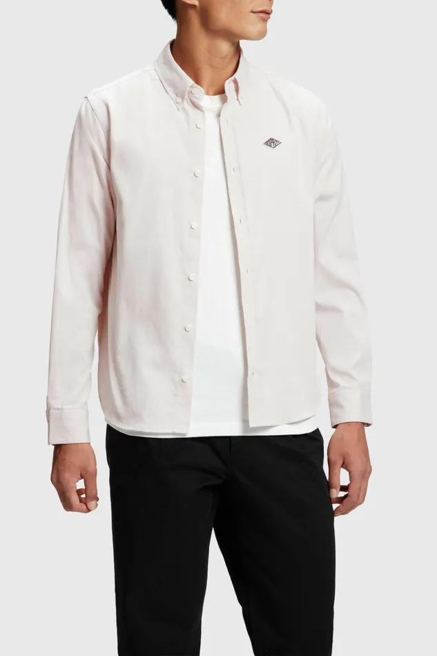 Shirts Blouses Women Esprit Esprit X Rest and Recreation Capsule Oxford Shirt Pink