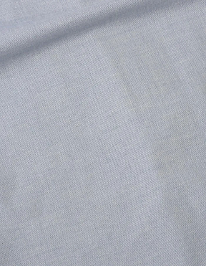 Shirts Women Margaret Howell Button Through Collarless Shirt Blue