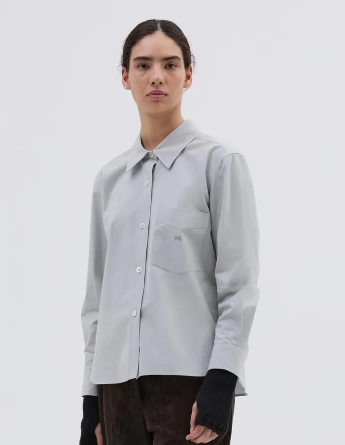 Shirts Women Margaret Howell Monogram Shirt Faded Grey