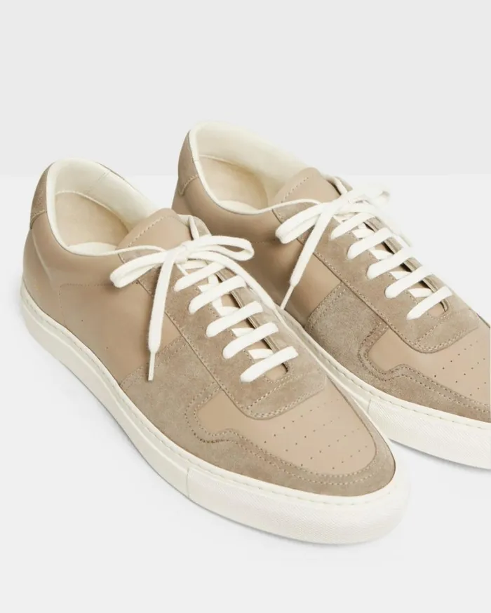Shoes Men Theory Common Projects Mens BBall LowTop Sneakers Tan Shoes Men Theory Common Projects Mens BBall LowTop Sneakers Tan