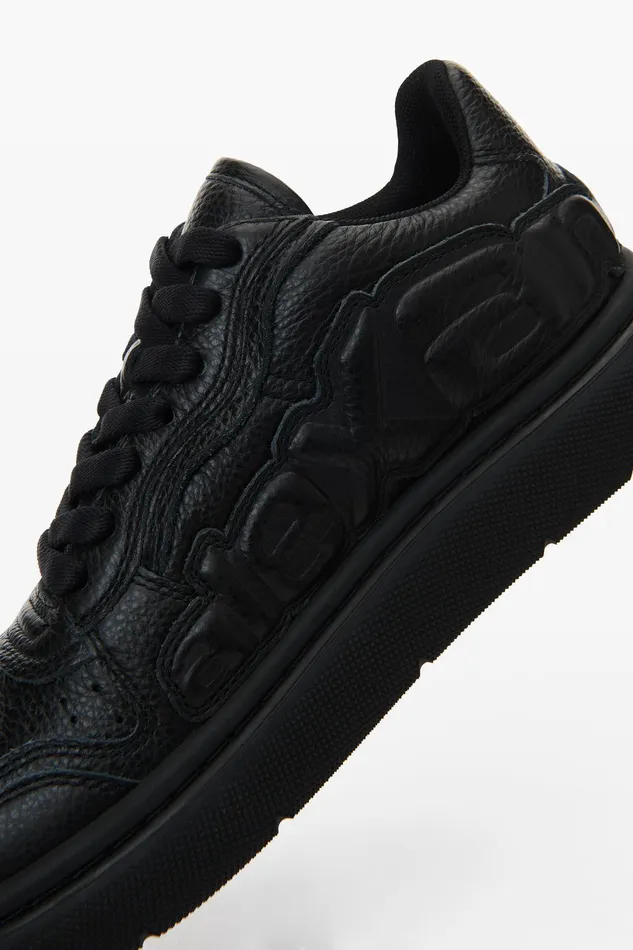 Shoes MenWomen Alexander Wang Puff Pebble Leather Sneaker With Logo