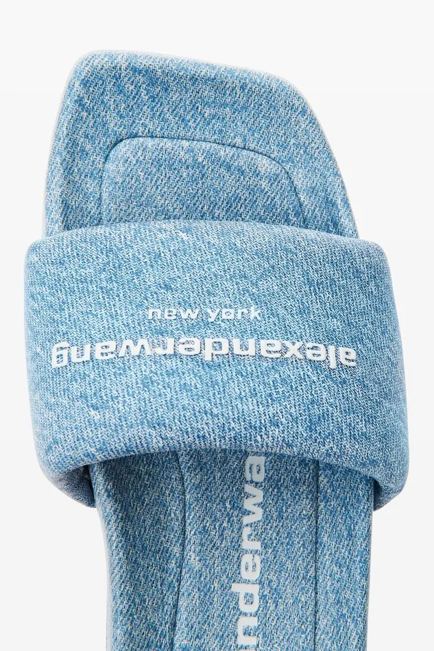 Shoes Women Alexander Wang TrompeL039oeil Denim Goatskin Float Slide