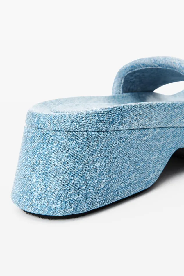 Shoes Women Alexander Wang TrompeL039oeil Denim Goatskin Float Slide