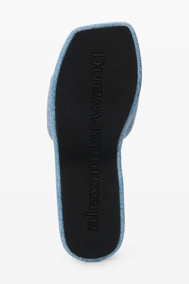 Shoes Women Alexander Wang TrompeL039oeil Denim Goatskin Float Slide