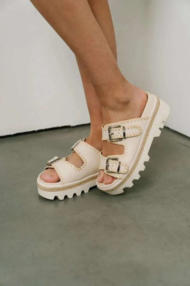 Shoes Women Bohme Laura Woven Sandals In Bone Bone