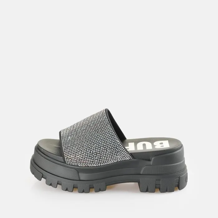 Shop Aspha Slide Glam Black BUFFALO Sandals and Slides