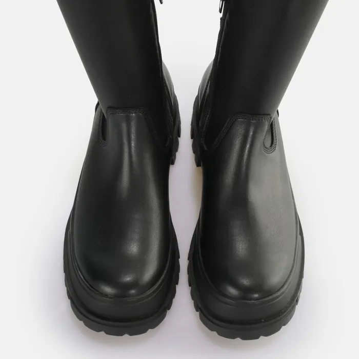 Shop Aspha Stretch Overknee Black BUFFALO Vegan Shoes