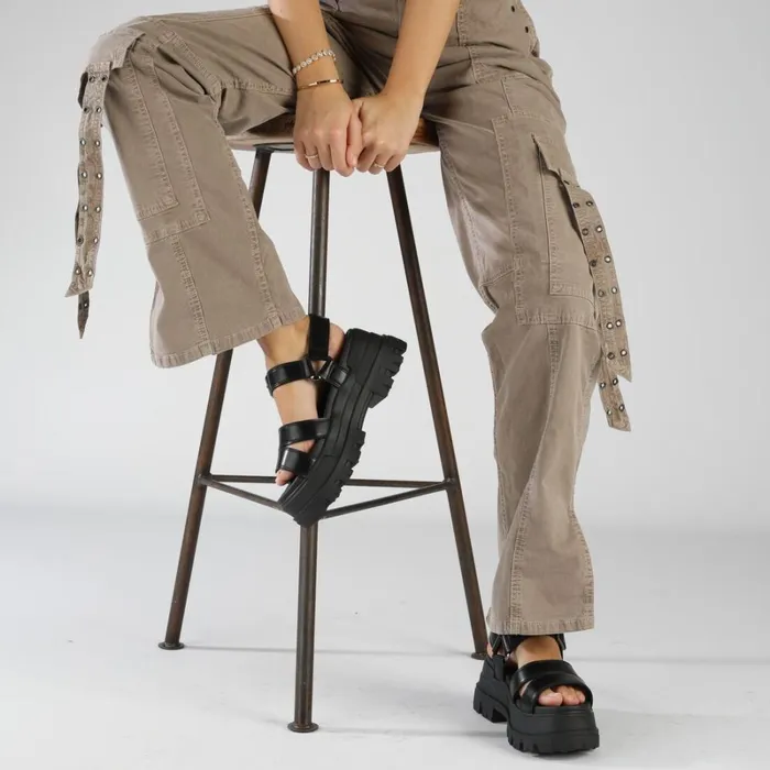 Shop Aspha Ts Sandal Black BUFFALO Sandals and Slides