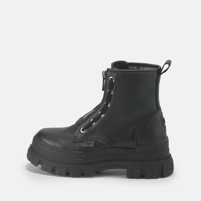 Shop Aspha Zip Black BUFFALO Boots and AnkleBoots