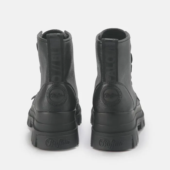 Shop Aspha Zip Black BUFFALO Boots and AnkleBoots