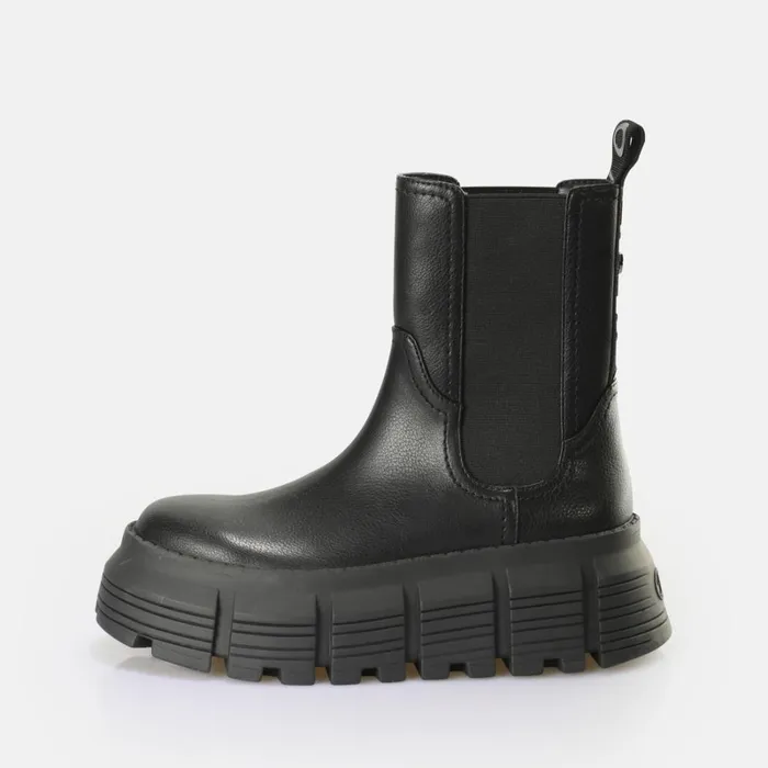Shop Ava Chelsea Black BUFFALO Boots and AnkleBoots
