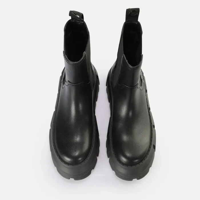 Shop Ava Chelsea Black BUFFALO Boots and AnkleBoots