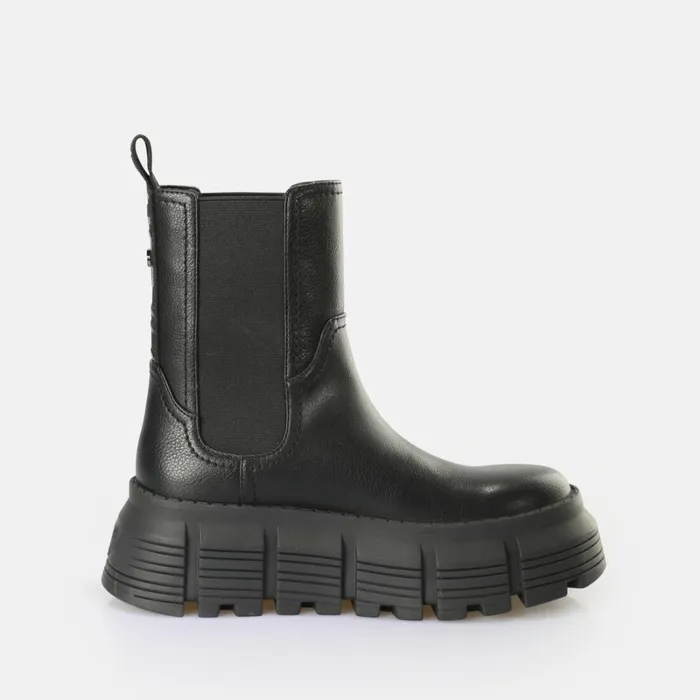 Shop Ava Chelsea Black BUFFALO Boots and AnkleBoots